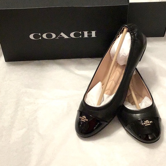 Coach Shoes - Genuine COACH leather ballet slippers.Sz9.5  NWTB